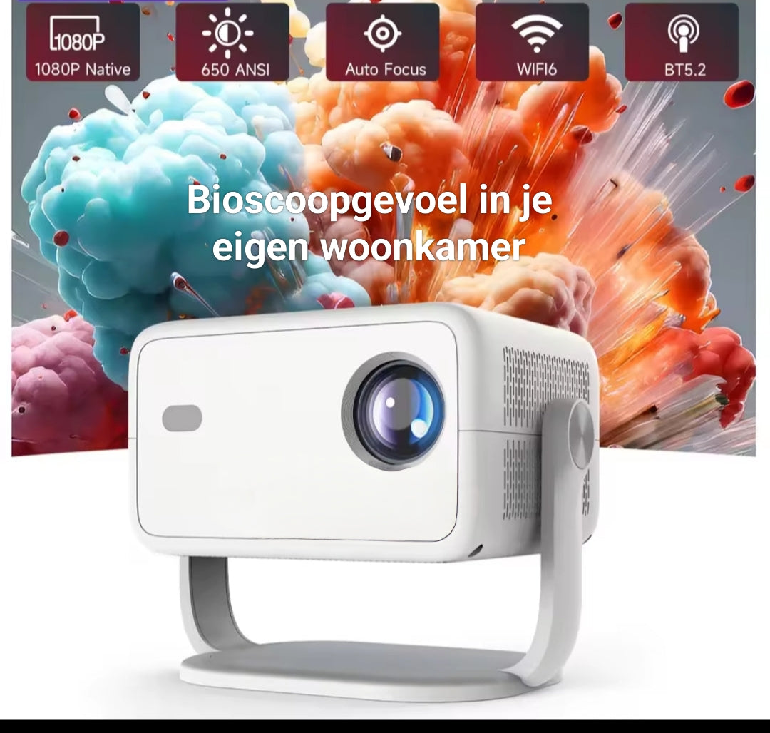 Beamer voor ultiem bioscoopgevoel in je eigen woonkamer β groot, scherp beeld en heldere kleuren
