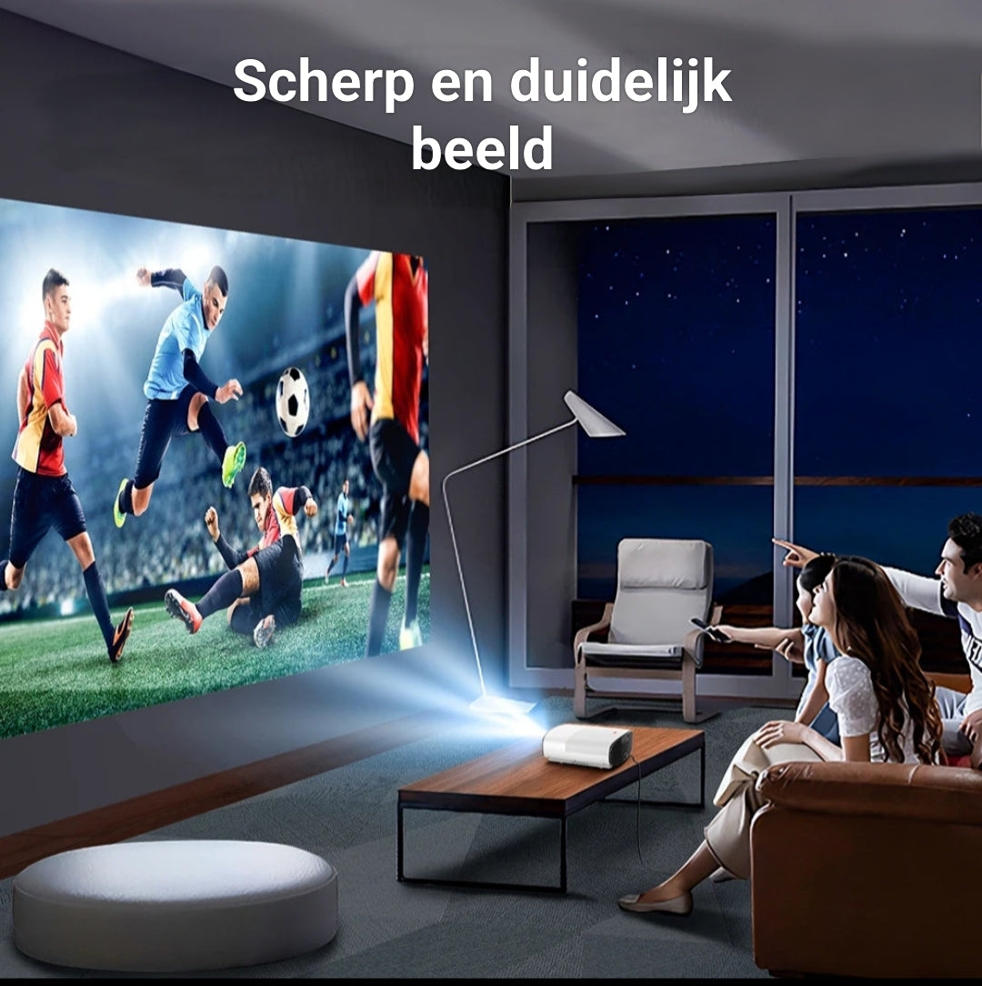 LUGOFLIX beamer met helderheid tot 1300 lux β scherp en duidelijk beeld, zelfs bij omgevingslicht