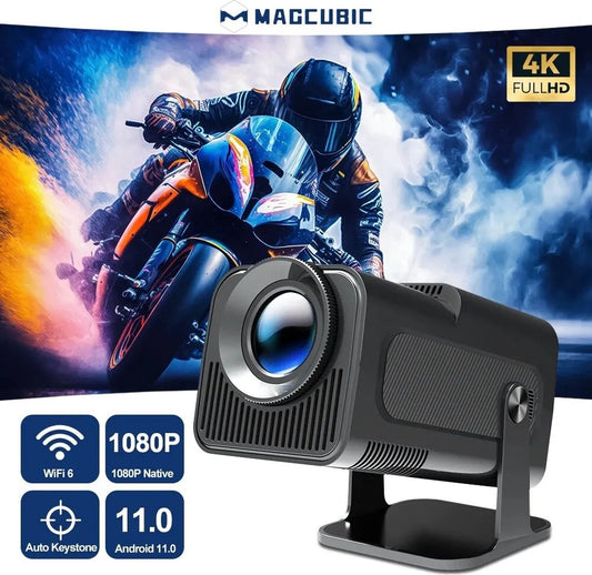 LUGOFLIX HY320 Smart Mini Beamer – Draagbare 1080p Projector met 4K Support, WiFi & Bluetooth | Ideaal voor Thuisbioscoop & Outdoor