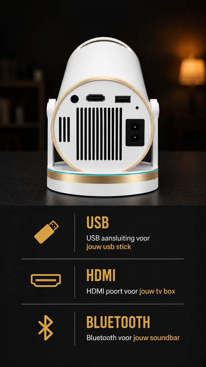 LUGOFLIX GOLD 4K CINEMA - Premium Thuisbioscoop met Short-Throwlens