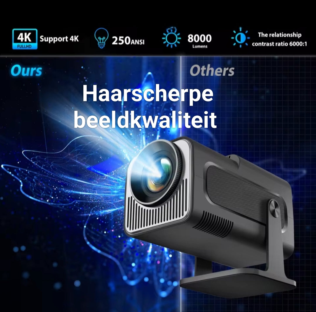 Beamer die hoogwaardige en haarscherpe beelden projecteert voor optimale kijkervaring
