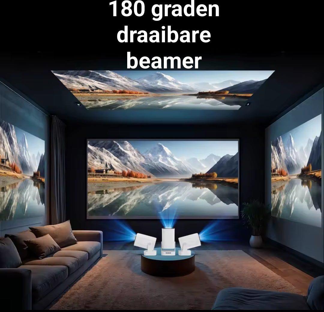 Flexibele beamer standaard met 180 graden draaibare arm en soepele schermverstelling zonder gereedschap