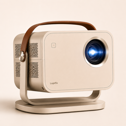 LUGOFLIX L018 Smart 4K Beamer - Native 4K • Android 11 • WiFi 6 • Autofocus • Draagbare Thuisbioscoop