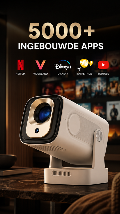 LUGOFLIX Ultra™ 4K Smart Beamer met Android 11