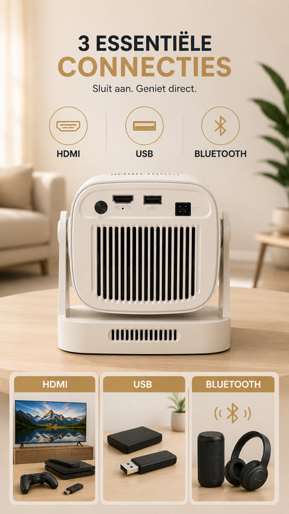 LUGOFLIX Ultra™ 4K Smart Beamer met Android 11
