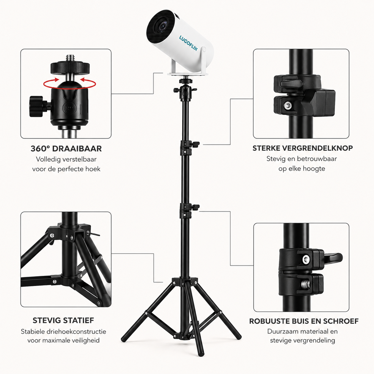 CinePro Statief – Universeel Projector Statief