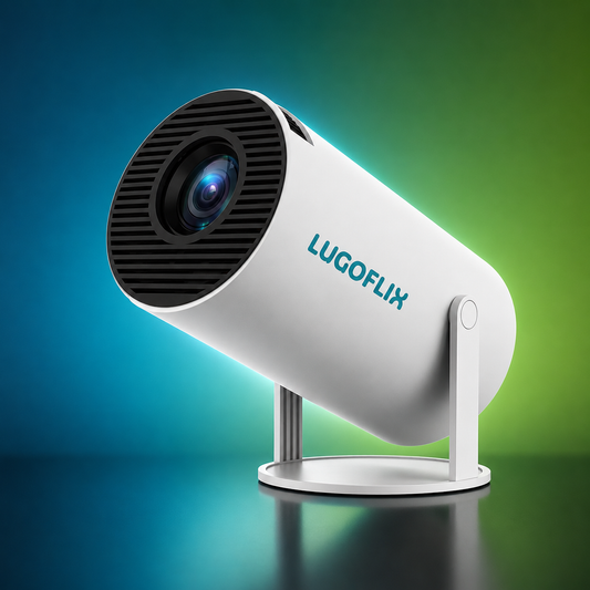 LUGOFLIX Pro 4K Beamer – Draagbare Projector van Bioscoop kwaliteit