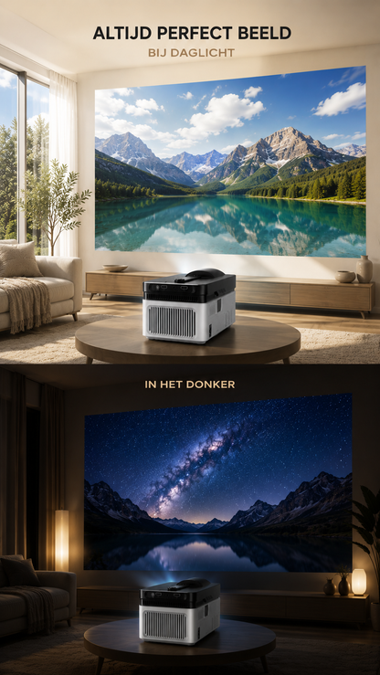 LUGOFLIX™ VISION – Ultra Short Throw 4K Projector met 8K-ondersteuning