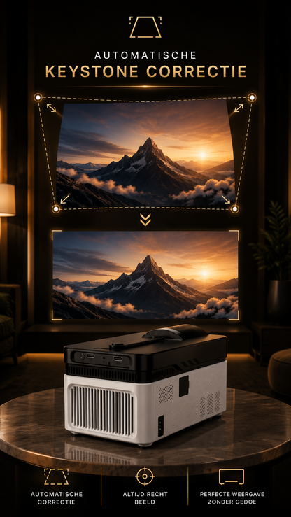 LUGOFLIX™ VISION – Ultra Short Throw 4K Projector met 8K-ondersteuning