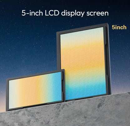 LUGOFLIX beamer met 5 inch LCD display voor stabiel, helder en scherp beeld bij elke projectie