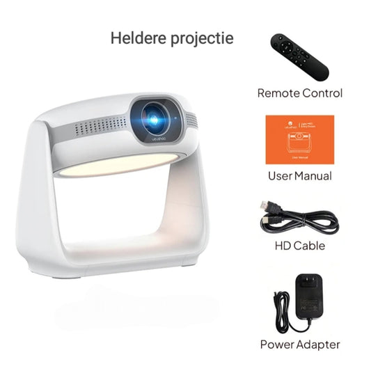  LUGOFLIX beamer met heldere projectie voor scherpe en levendige beelden
