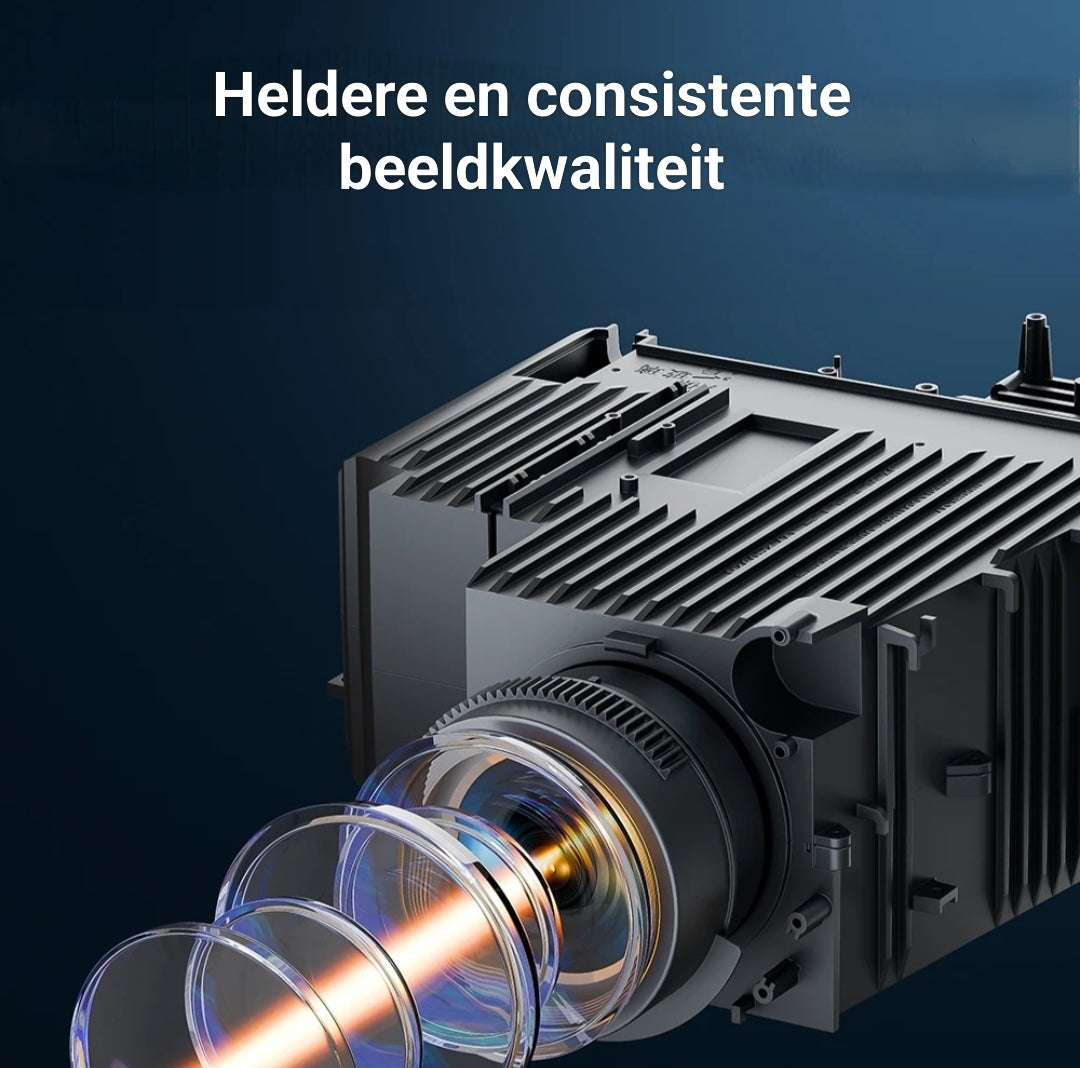 LUGOFLIX beamer met lichtmachine en 5 inch LCD sealing voor stabiele, heldere projecties en langdurige prestaties