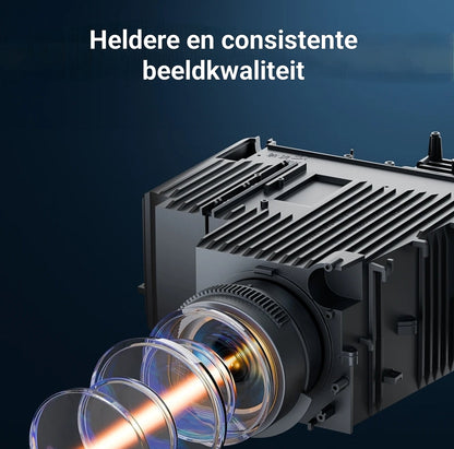 LUGOFLIX beamer met lichtmachine en 5 inch LCD sealing voor stabiele, heldere projecties en langdurige prestaties