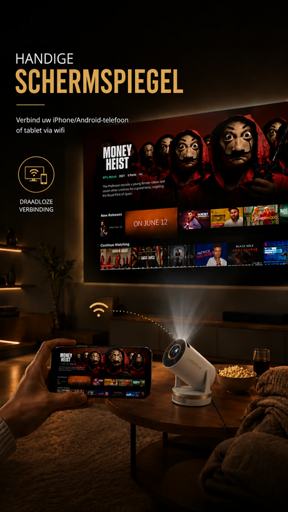 LUGOFLIX GOLD 4K CINEMA - Premium Thuisbioscoop met Short-Throwlens