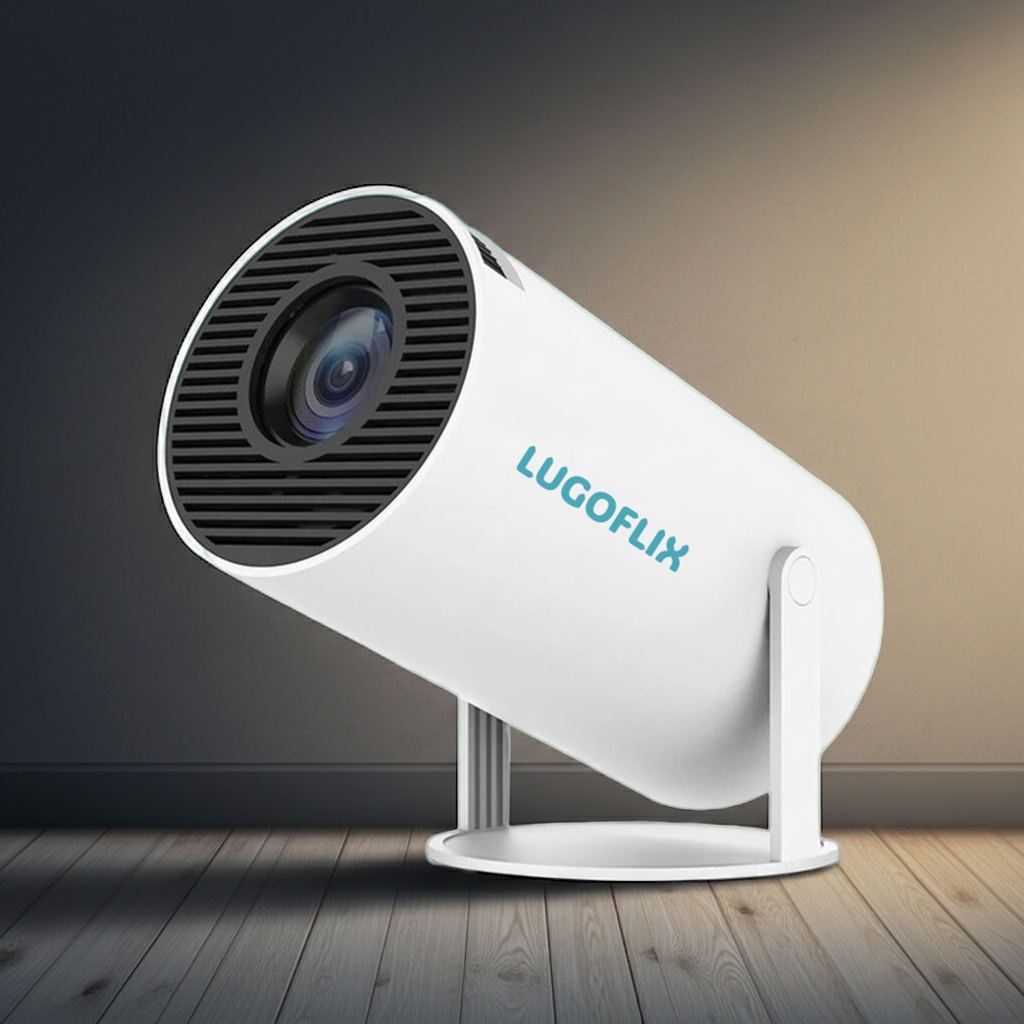 LUGOFLIX Pro 4K Beamer – Draagbare Projector van Bioscoop kwaliteit