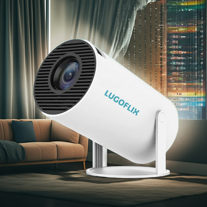 LUGOFLIX Pro 4K Beamer – Draagbare Projector van Bioscoop kwaliteit