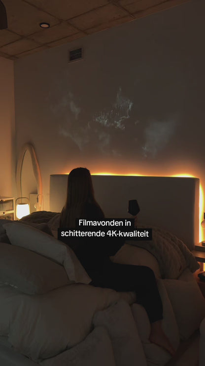 LUGOFLIX Pro 4K Beamer – Draagbare Projector van Bioscoop kwaliteit