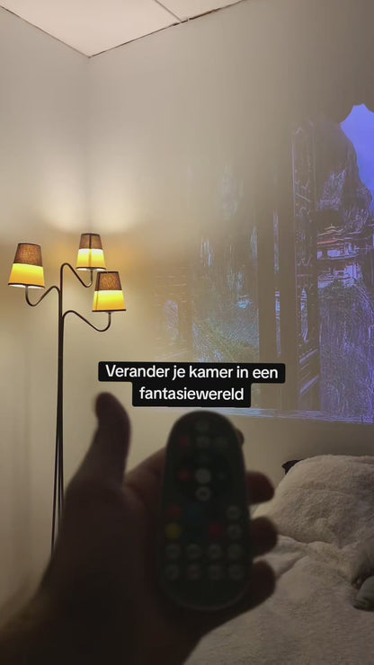 LUGOFLIX Pro 4K Beamer – Draagbare Projector van Bioscoop kwaliteit